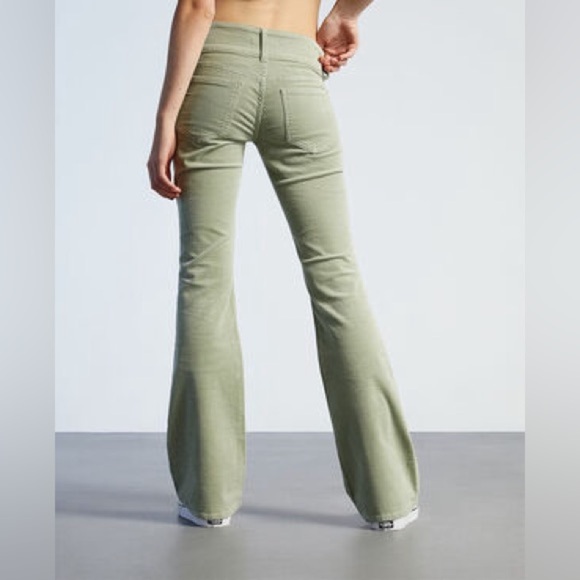 Pilcro Green Low Rise Bootcut Jeans Size 27 - Picture 8 of 10